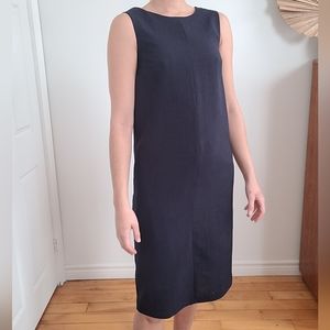 COS NAVY BLUE MINIMALIST DRESS